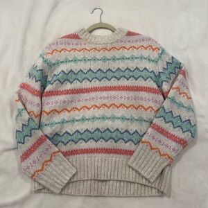 American Eagle Outfitters Fair Isle Crewneck Sweater